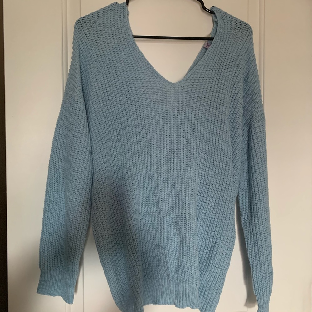 ❗️Final Price❗️ Alya Off the Shoulder Tie Sweater